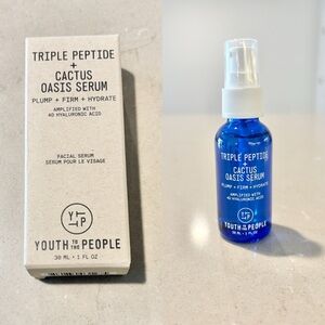Youth To The People Triple Peptide Cactus Oasis Serum 1oz NIB Vegan Clean Skin